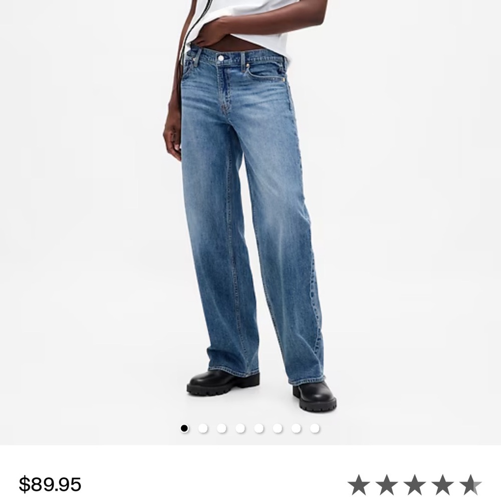 GAP Women's 90s Loose Jeans Medium Indigo Wash